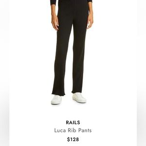 RAILS Luca Black Pant, Women’s Small, Ribbed Design, BRAND NEW WITH TAGS!!!